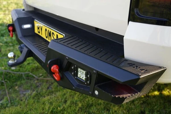 OMSA Mitsubishi L200 Dakar V2 Çelik Arka Tampon Ledli Sensörlü-Sensörsüz 2020-2024 Arası - 9