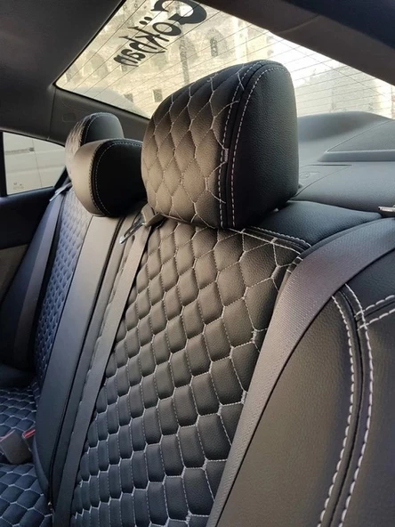 Ford Focus Ortalar Kapitone Deri-Kenarlar Maldive Deri - Resim 9