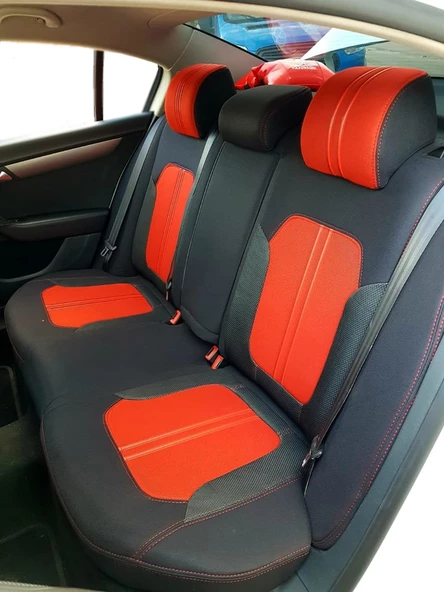 VW Passat B7 Red Line Özel Dikim Koltuk Kılıfı - 4