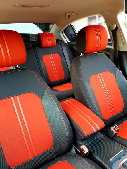 VW Passat B7 Red Line Özel Dikim Koltuk Kılıfı