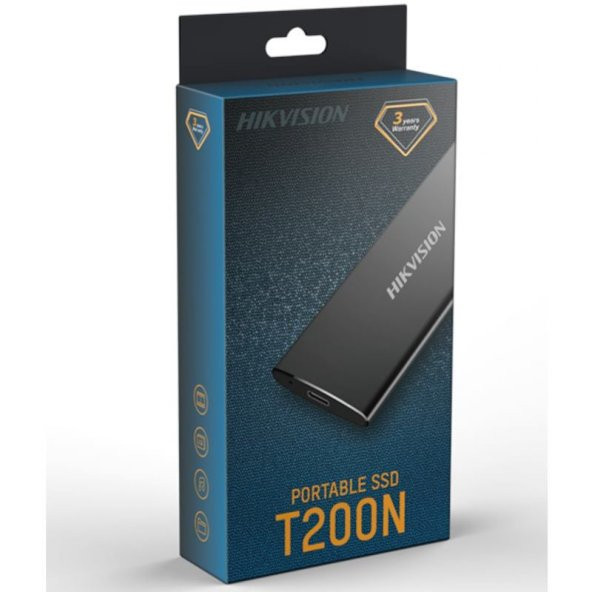 Hikvision HS-ESSD-T200N(STD)/256G Portable 450/400 MB/S SSD - 4