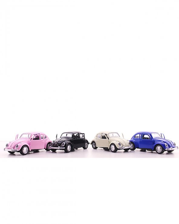 4 Adet Metal Vosvos Araba Dıe Cast Büyük Boy 12cm Nostalji Set