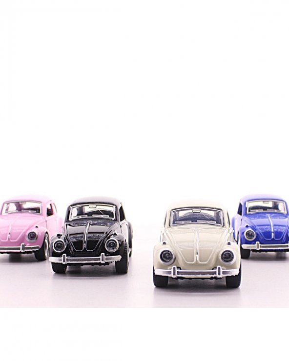 4 Adet Metal Vosvos Araba Dıe Cast Büyük Boy 12cm Nostalji Set - 7