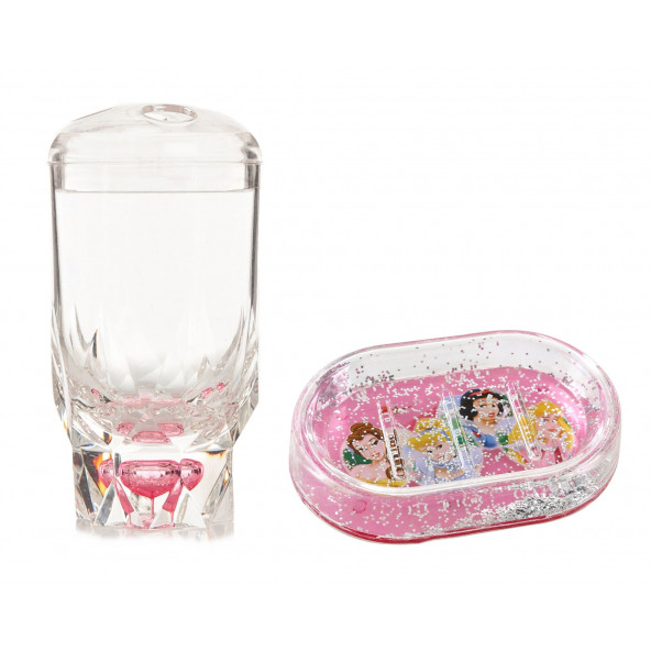 ZBOSP-C75 DİŞ FIRÇALIK VE SABUNLUK 2 Lİ BANYO SETİ PAMUK PRENSES  AKRİLİK - Resim 2