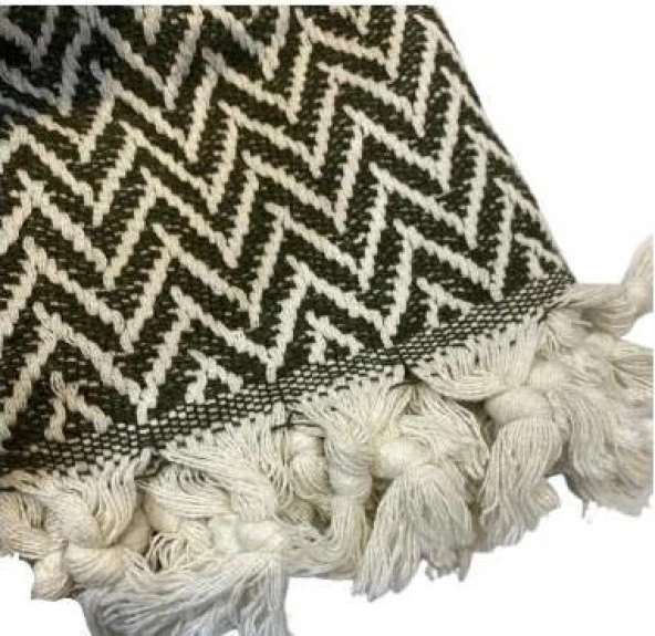 Aryıldız Püsküllü Tv Battaniye Tek Kişilik 150x200cm Yeşil - 2