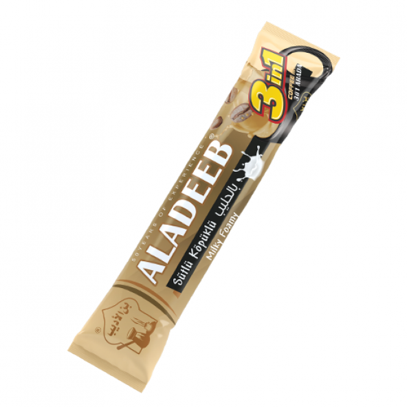 ALADEEB 3ü1 arada Sütlü Köpüklü 48li x 18g - 2
