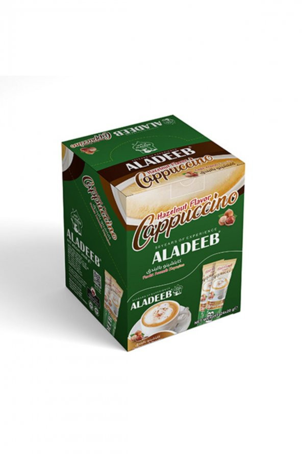 ALADEEB Fındık Aromalı Kapuçino Tozu 24li X 20g - 2