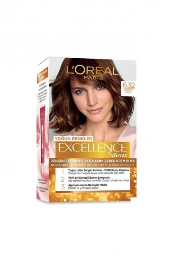 Excellence Intense 6.32 Karamel Kahve Saç Boyası - 2