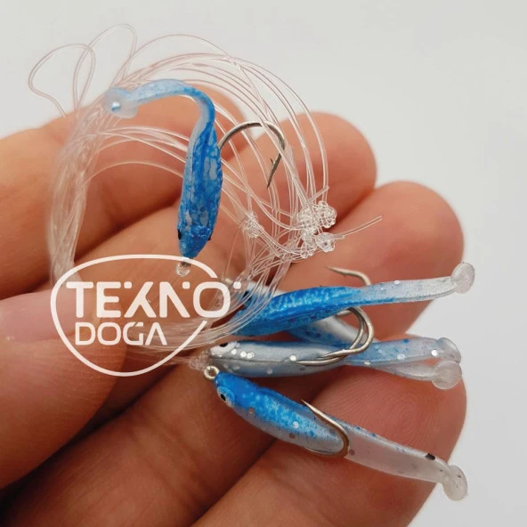 EFFE Raglu Bait Worm 3cm Kurt Çapari HG3401 Mavi Kurtçuk - 3