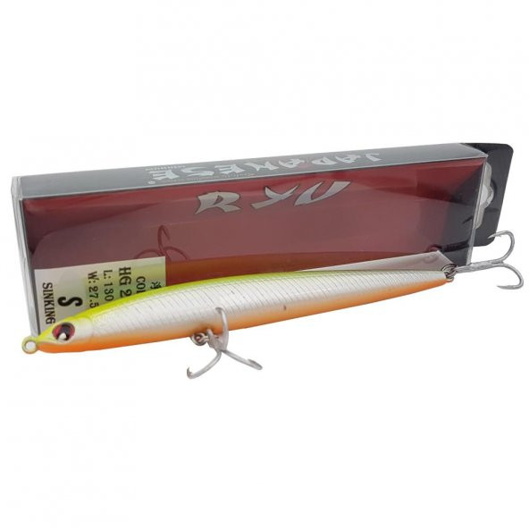 Japanese Ryu Sinking 130mm 27.5g Levrek Suni Yem Limon HG2616 - 3