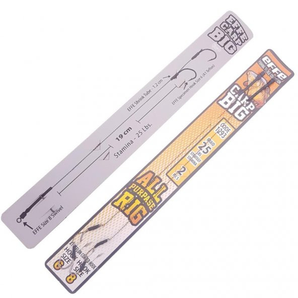 EFFE Hazır Boili Sazan Avı Rig Olta Takımı 4lü HG1293 - 2