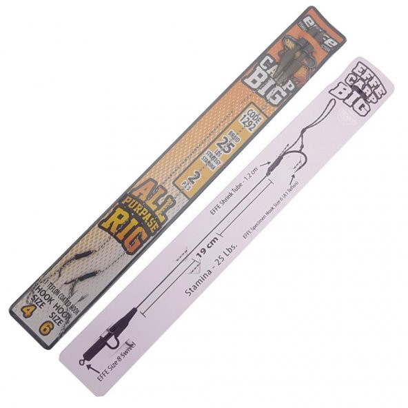 EFFE Hazır Boili Sazan Avı Rig Olta Takımı 4lü HG1292 - 3