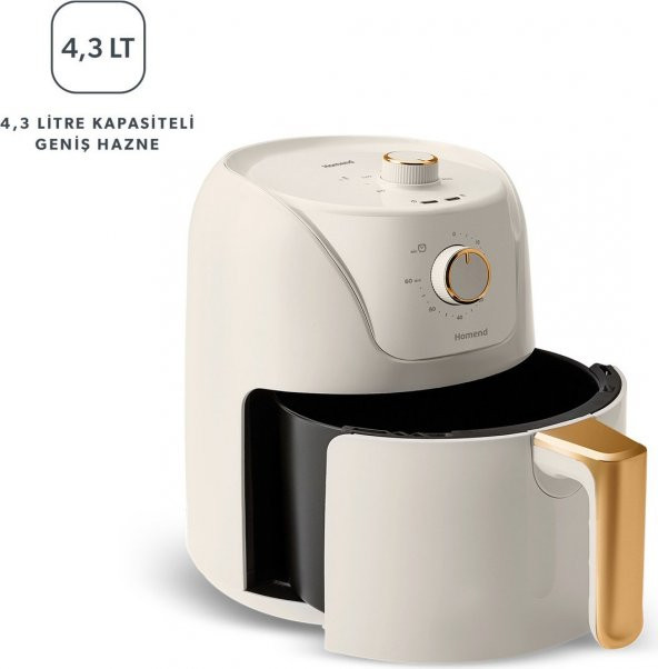 Homend Airfryday 2504H 8 Farklı Programlı Airfryer 4,3 Lt Yağsız Fritöz 700.01.01.0429 - 3