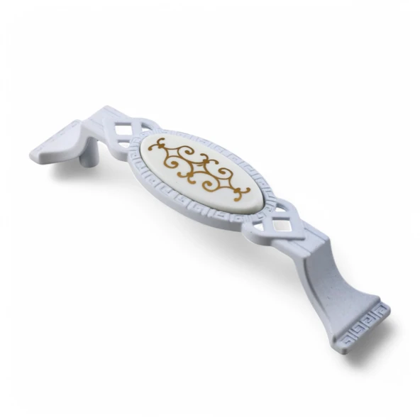 Palmira Mobilya Mutfak Dolabı Çekmece Dolap Kapak Kulpu Kulbu Beyaz (96 MM-9.6 CM) Metal Kulpları - 3