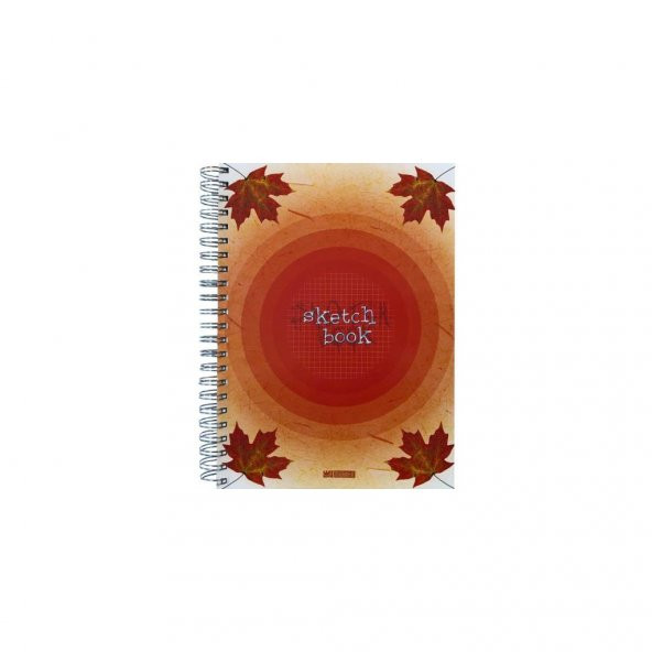 Özgün A4 Spiralli Double Kapak Sketchbook Defter 180 Yp. Kareli - 4 Adet - 2