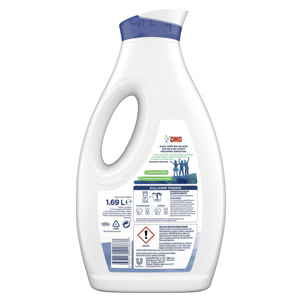 Omo Sıvı Deterjan Active Fresh Beyazlar 1690 ml - 8