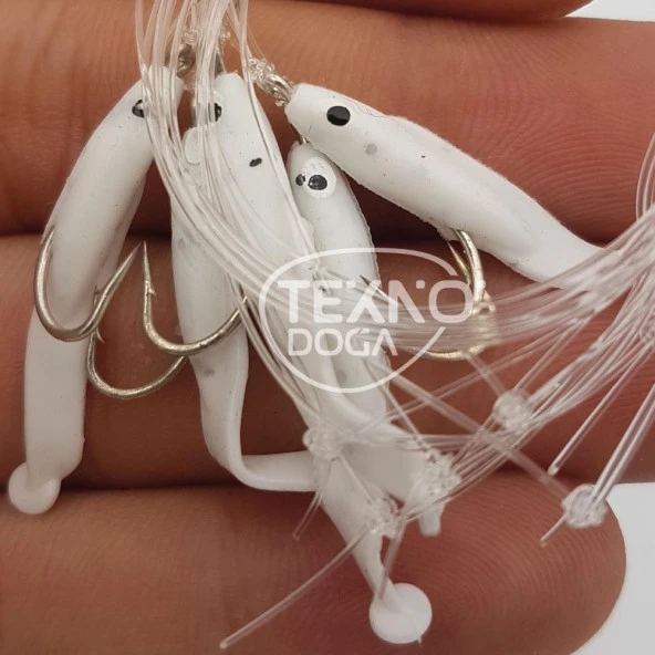 EFFE Raglu Bait Worm 3cm Kurt Çapari Beyaz HG3405 - 3