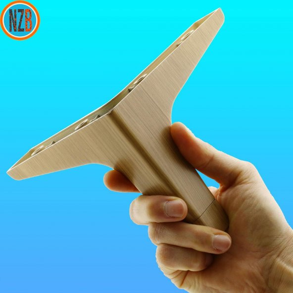 Mobilya Kanepe Sehpa TV Ünitesi Baza Koltuk Ayağı Açık Ceviz Renk 12 cm Ayak - 5