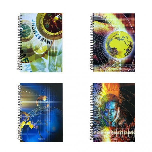 Özgün 20x28 Spiralli 4 Konulu Defter 160 Yp. Çizgili - 5