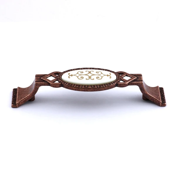 Palmira (96 mm - 9.6 cm) Eskitme Antik Bakır Metal Mobilya Mutfak Dolabı Dolap Kulpu Kulbu Kulpları - Resim 5