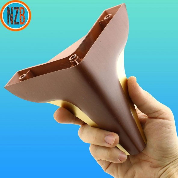 Mobilya Kanepe Yatak Sehpa TV Ünitesi Baza Koltuk Ayağı Kahverengi Renk 15 cm Ayak - 6