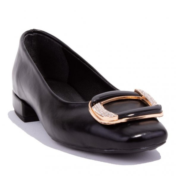 Dagoster DZA07-8243813 Siyah Klasik Topuklu Kadın Ayakkabı