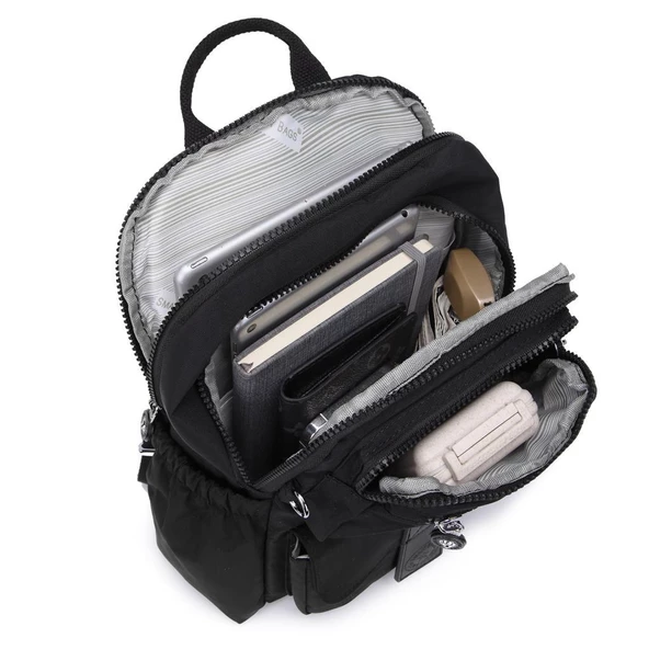 Smart Bags Kadın Sırt Çantası Küçük Boy Krinkıl Kumaş 3168 - 5