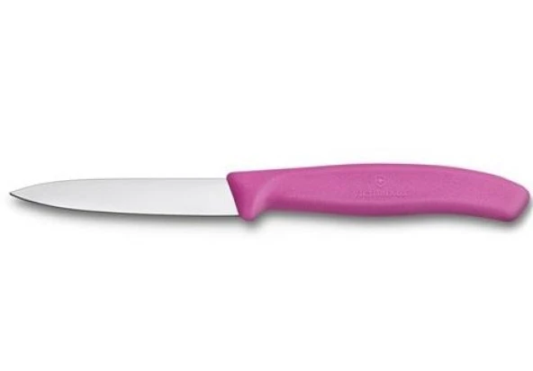 Victorinox Soyma Bıçağı 8cm Sivri Ağızlı Pembe