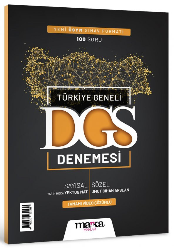 Marka Yayınları 2023 Türkiye Geneli Sayısal Sözel Yeni Sınav Müfredatına Uygun Dgs Deneme