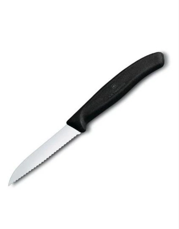 Victorinox Soyma Bıçağı 8cm Testere Ağızlı Siyah