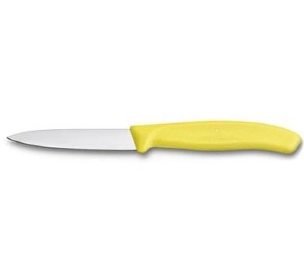 Victorinox Soyma Bıçağı 8cm Sivri Ağızlı Sarı