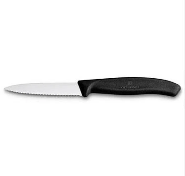 Victorinox Soyma Bıçağı 8cm Testere Ağızlı Siyah - 2