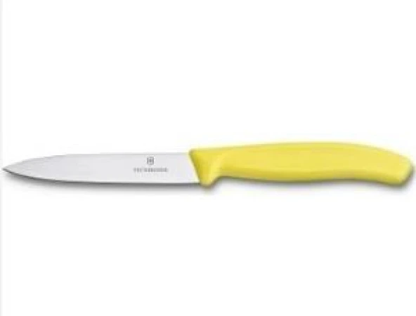 Victorinox Soyma Bıçağı 10cm Sivri Ağızlı Sarı