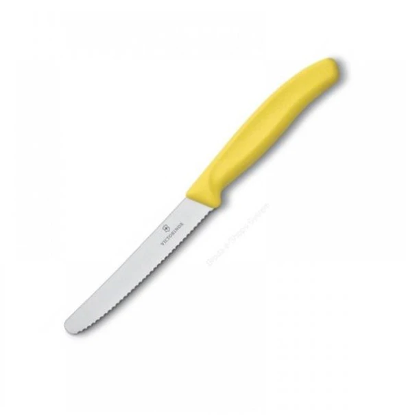 Victorinox Domates Bıçağı 11cm Testere Ağızlı Sarı