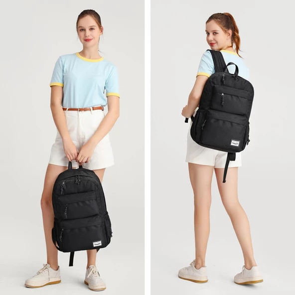 Smart Bags Sırt Çantası Okul Boyu Laptop Gözlü 3154 - 4