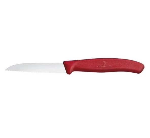 Victorinox Soyma Bıçağı 8cm Testere Ağızlı Kırmızı - 2