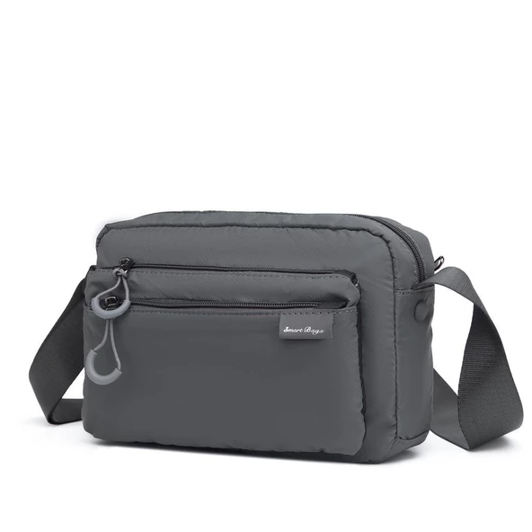 Smart Bags Ekstra Hafif Kumaş Kadın Postacı Çantası 3148 - Resim 3