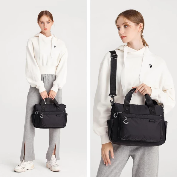Smart Bags Ekstra Hafif Kumaş Kadın Postacı Çantası 3141 - 11