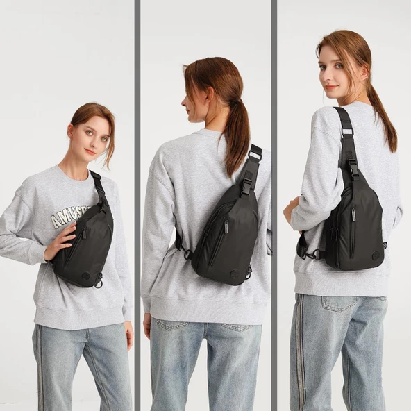 Gumi Kumaş Smart Bags Uniseks Bodybag Omuz Çantası 8654 - 10