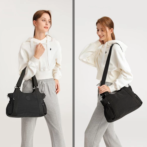 Kadın Omuz Çantası Krinkıl Kumaş Smart Bags 1163 - 4