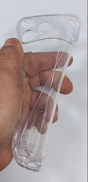 Apple iphone 17 Pro Max Uyumlu Kamera Ve Ekran Çıkıntılı Yumuşak Şeffaf Kılıf - Resim 2