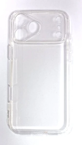 Apple iphone 17 Pro Max Uyumlu Kamera Ve Ekran Çıkıntılı Yumuşak Şeffaf Kılıf ürün görseli 1