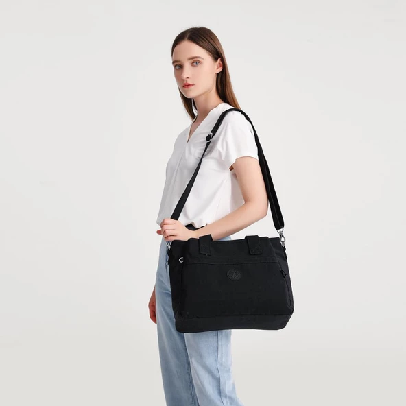 Smart Bags Omuz Askılı Kadın Çantası Krinkıl Kumaş 3110 - 10