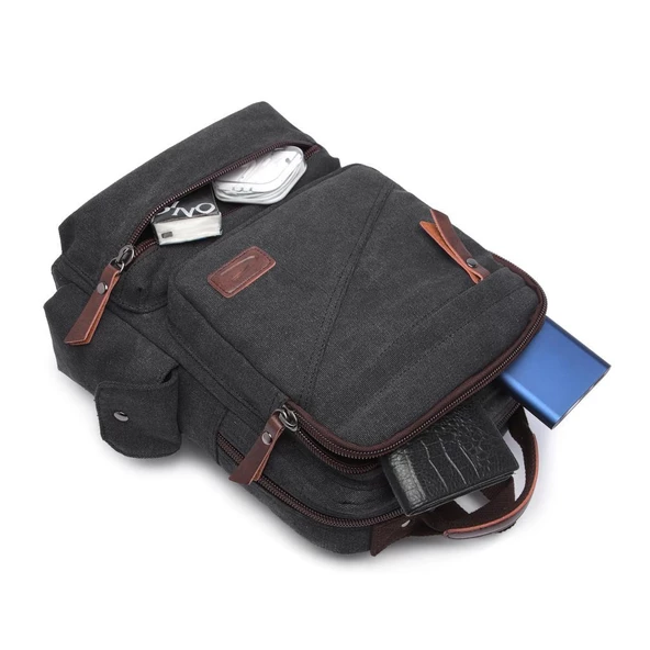 C-Active Kanvas Kumaş Orta Boy Sırt Çantası 1261 - 10