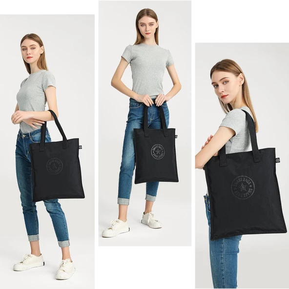 Smart Bags Büyük Boy Omuz Kadın Çantası Krinkıl Kumaş 3076 - 4