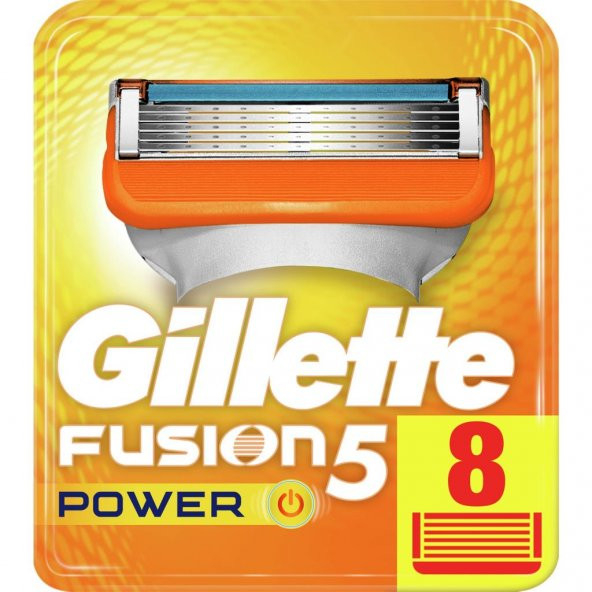 Gillette Fusion5 Power 8li Yedek Tıraş Bıçağı Karton Paket - 1