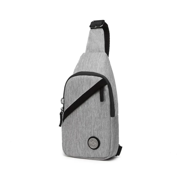 Kırçıllı Gri Kumaş Kadın Bodybag Çantası Smart Bags 1239
