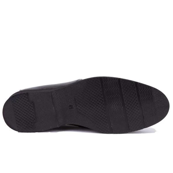 Dagoster DMA08- 028 Siyah Ortopedik Klasik Erkek Deri Ayakkabı - Resim 4