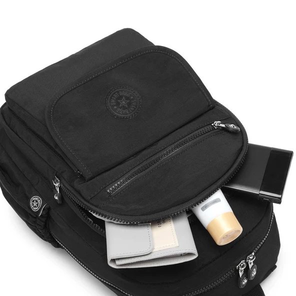 Orta Boy Kadın Sırt Çantası Smart Bags Krinkıl Kumaş 1187 - 9