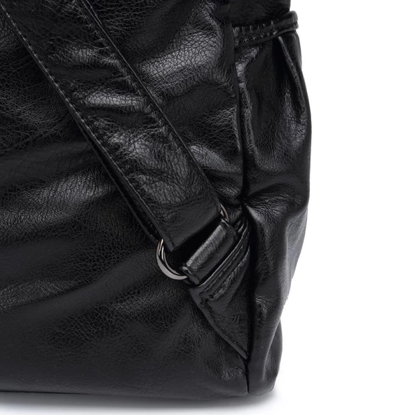 Yıkama Deri Orta Boy Kadın Sırt Çantası 21-K Barcelona 1608 - 6